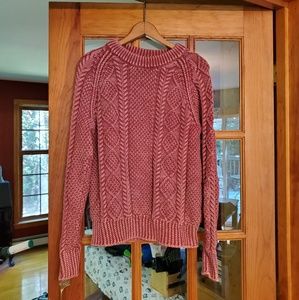 LL Bean Signature Cotton Cable Sweater